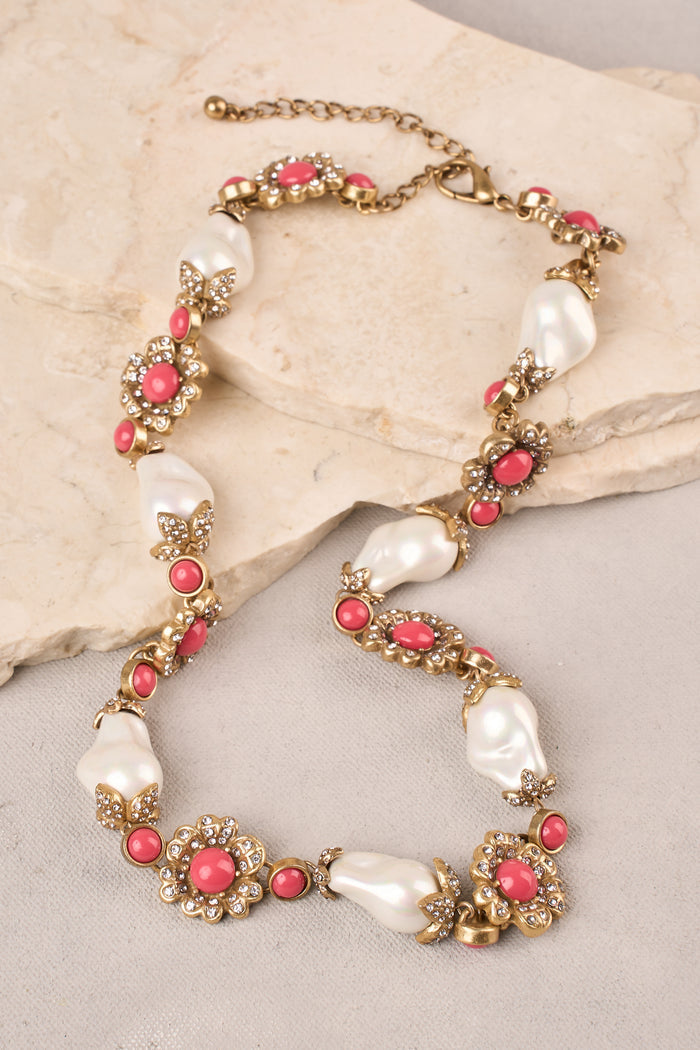 Statement Necklace - Pink