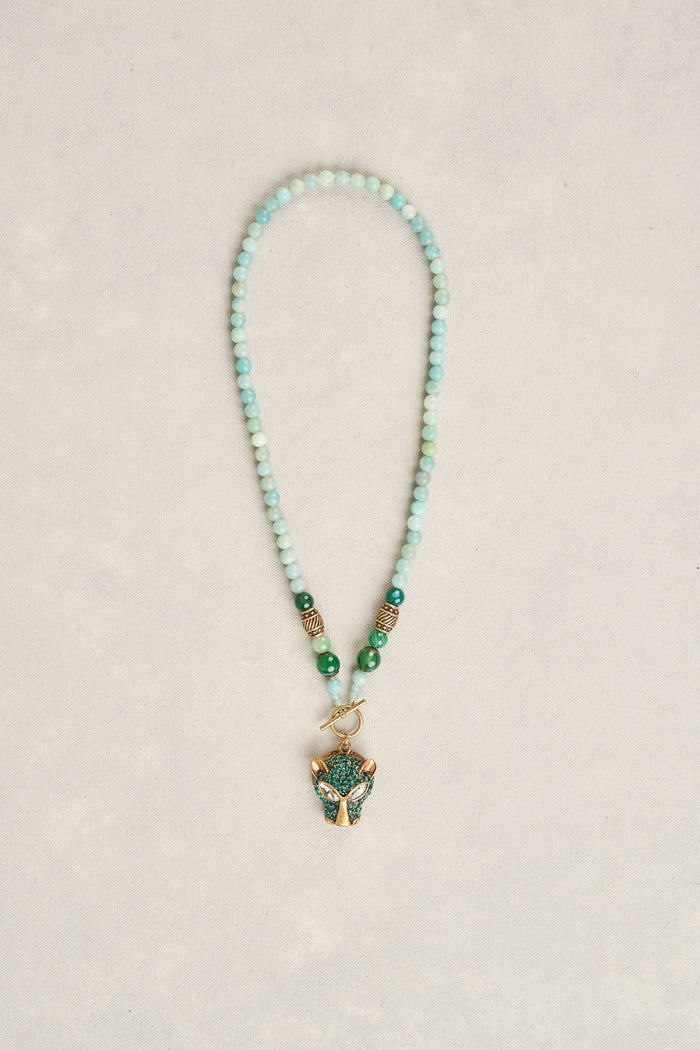 Statement Pendant Necklace - Green