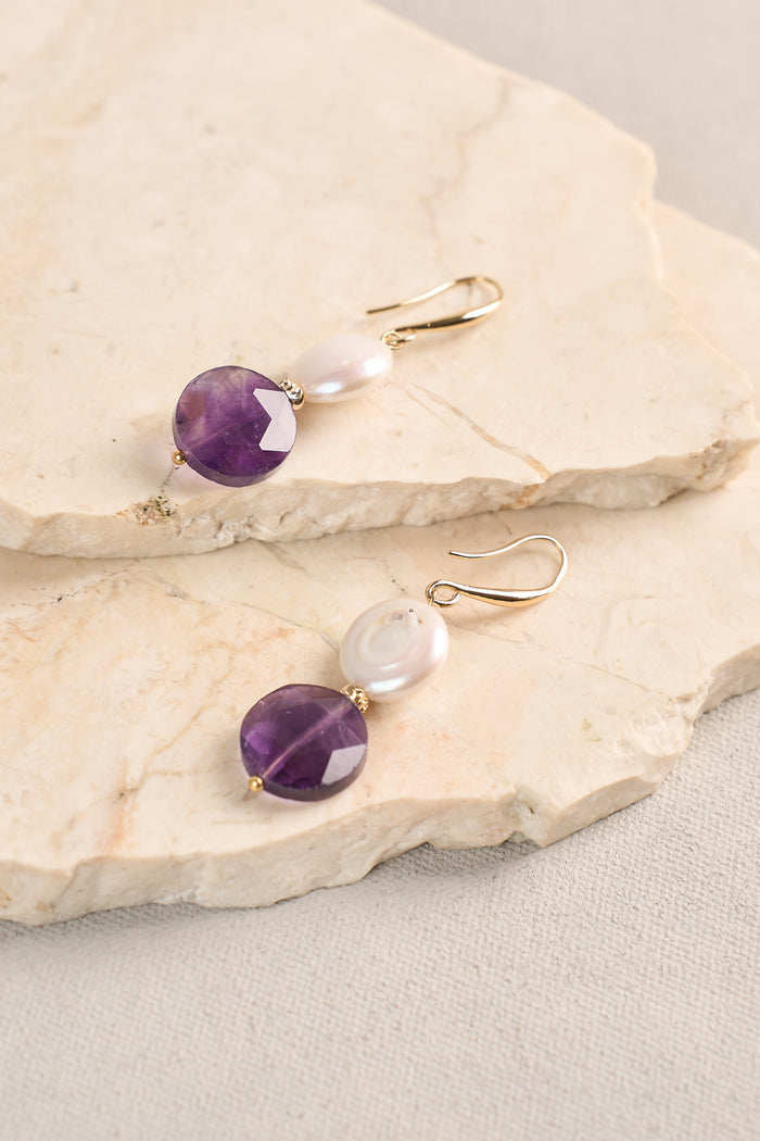 Stone Pearl Droplets - Purple