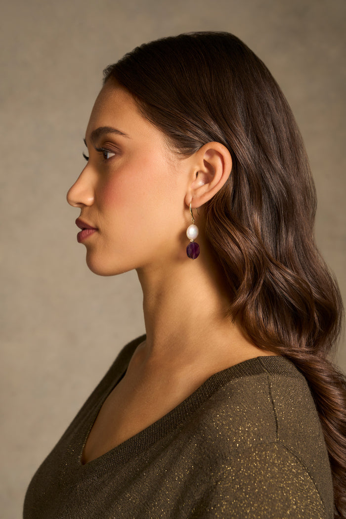Stone Pearl Droplets - Purple