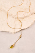 Teardrop Statement Necklace - Lime