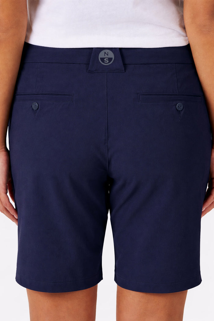 4 | Navy blue | women's-tech-chino-shorts-27W517