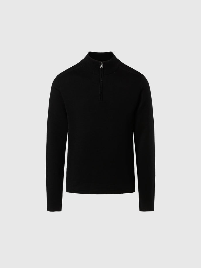 hover | Black | half-zip-12gg-knitwear-699601