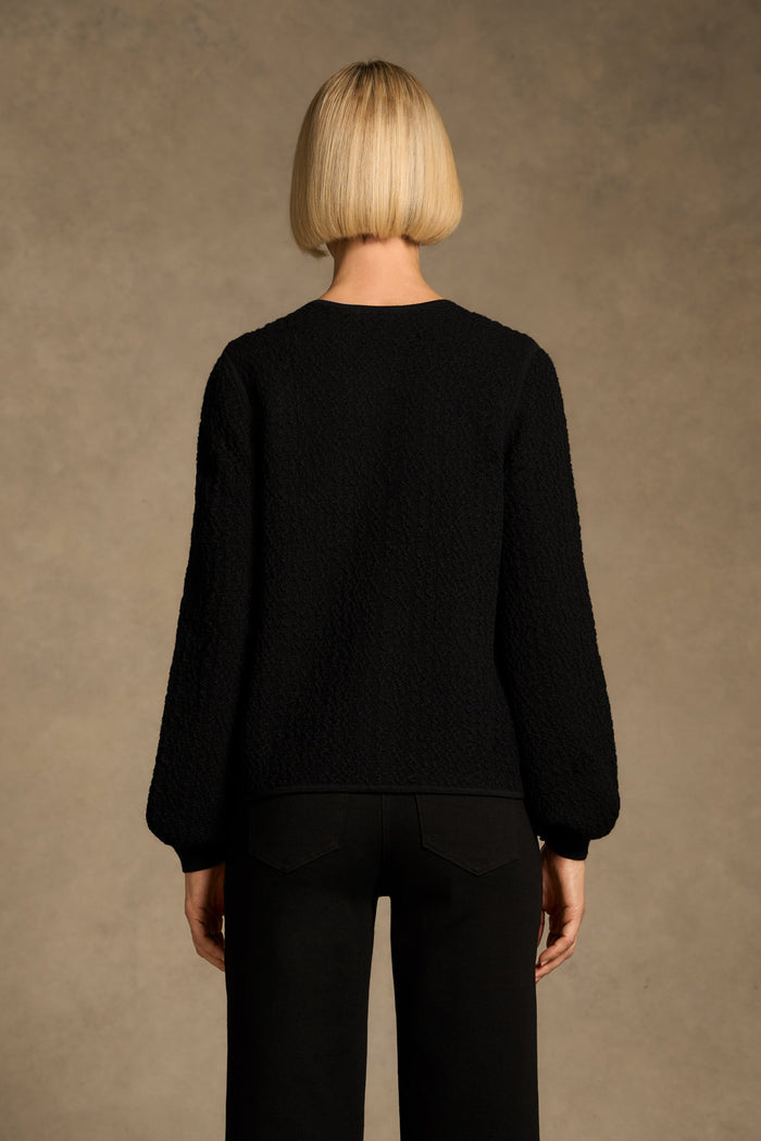 Textured Cardigan - Black