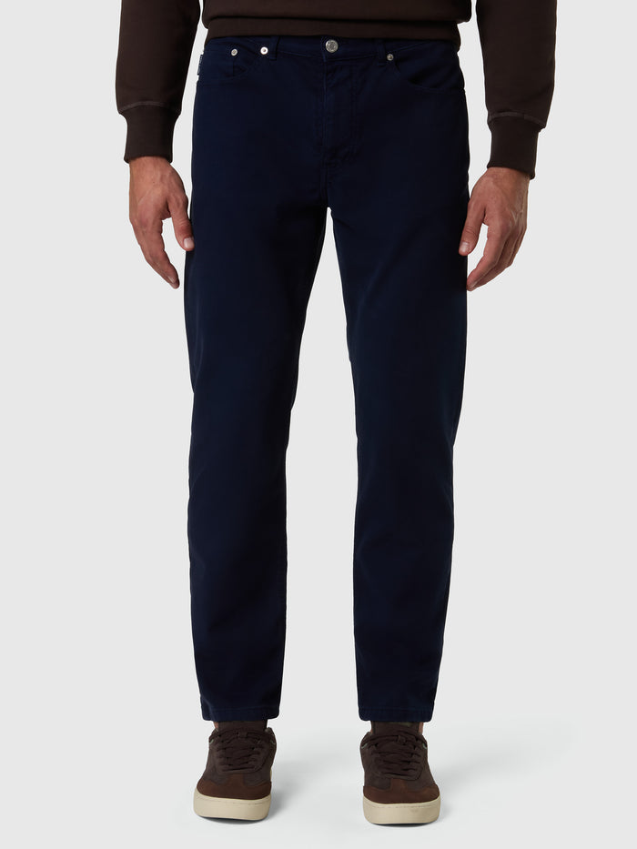 1 | Navy blue | stripe--regualr-fit-5-pocket-pant-673095