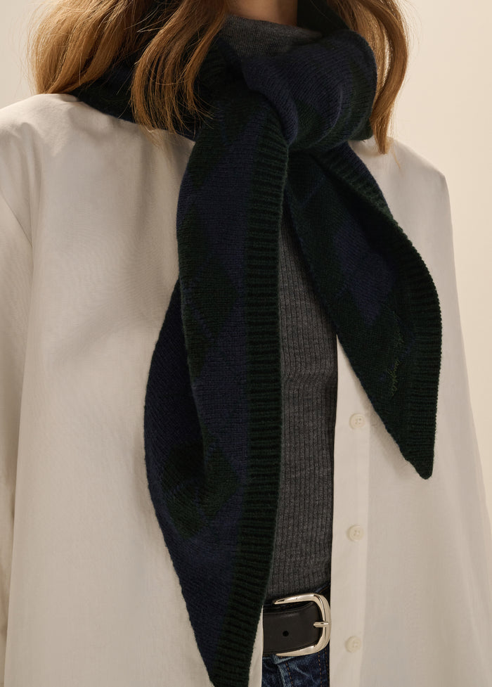 THE ARGYLE TRIANGLE SCARF