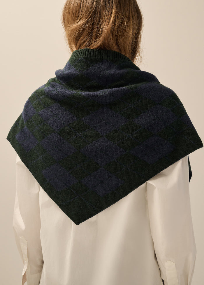 THE ARGYLE TRIANGLE SCARF