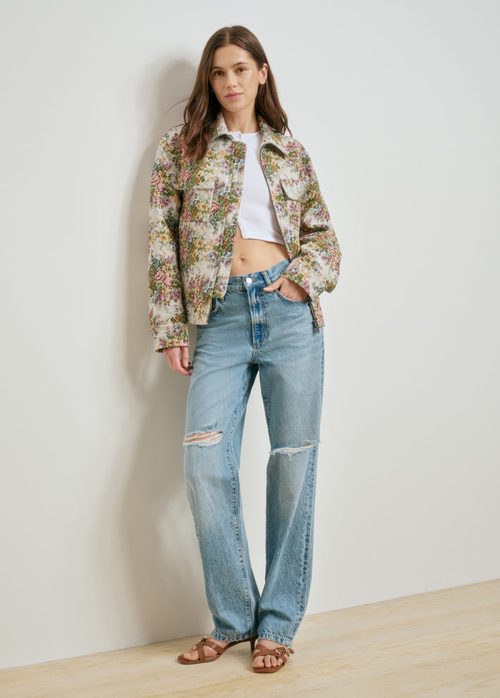 floral jacquard