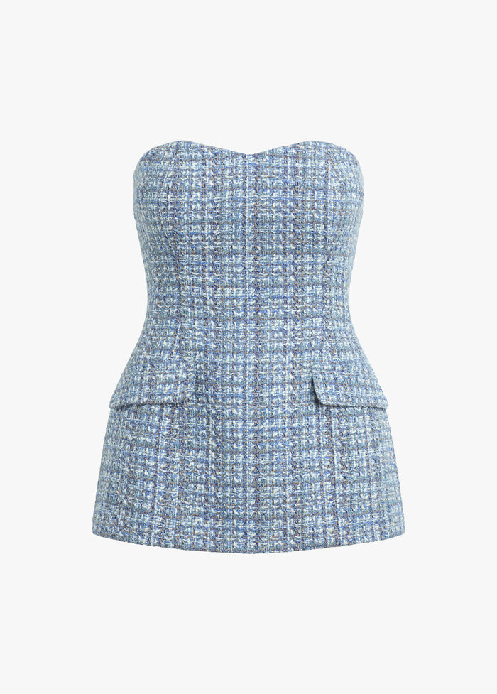 sky blue tweed
