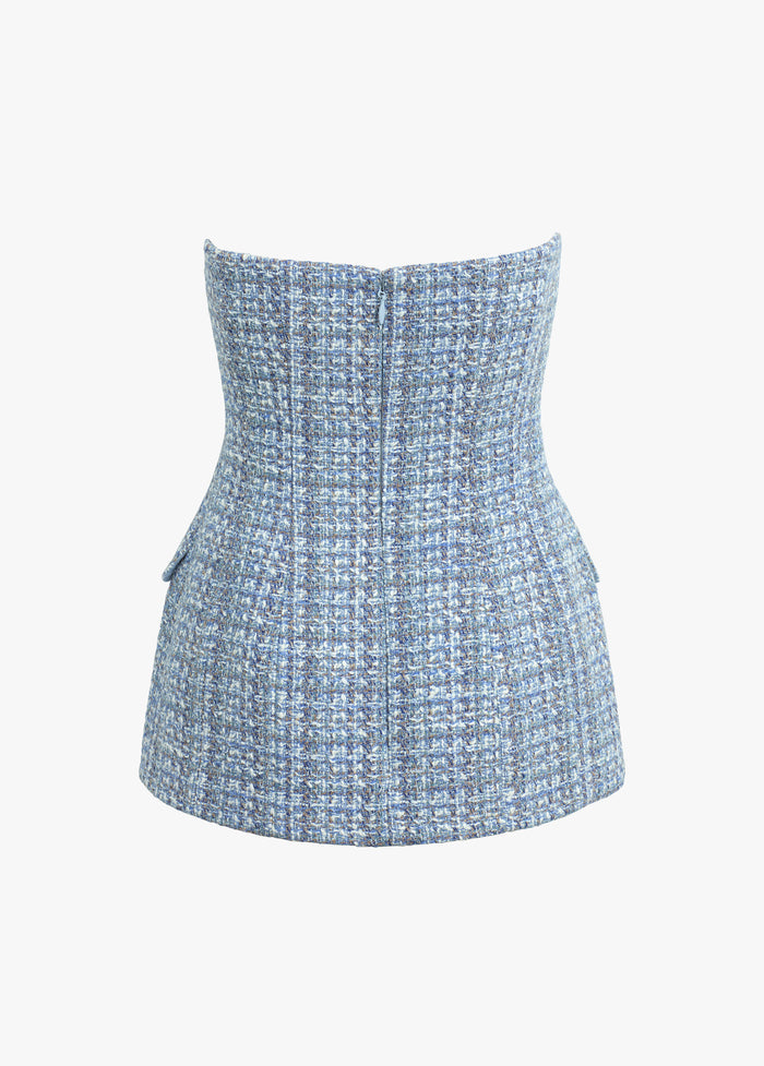 sky blue tweed