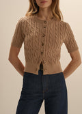 THE CAFE CABLE CARDIGAN