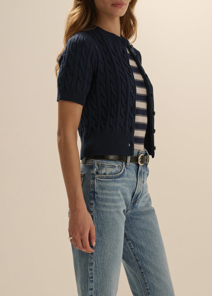 THE CAFE CABLE CARDIGAN