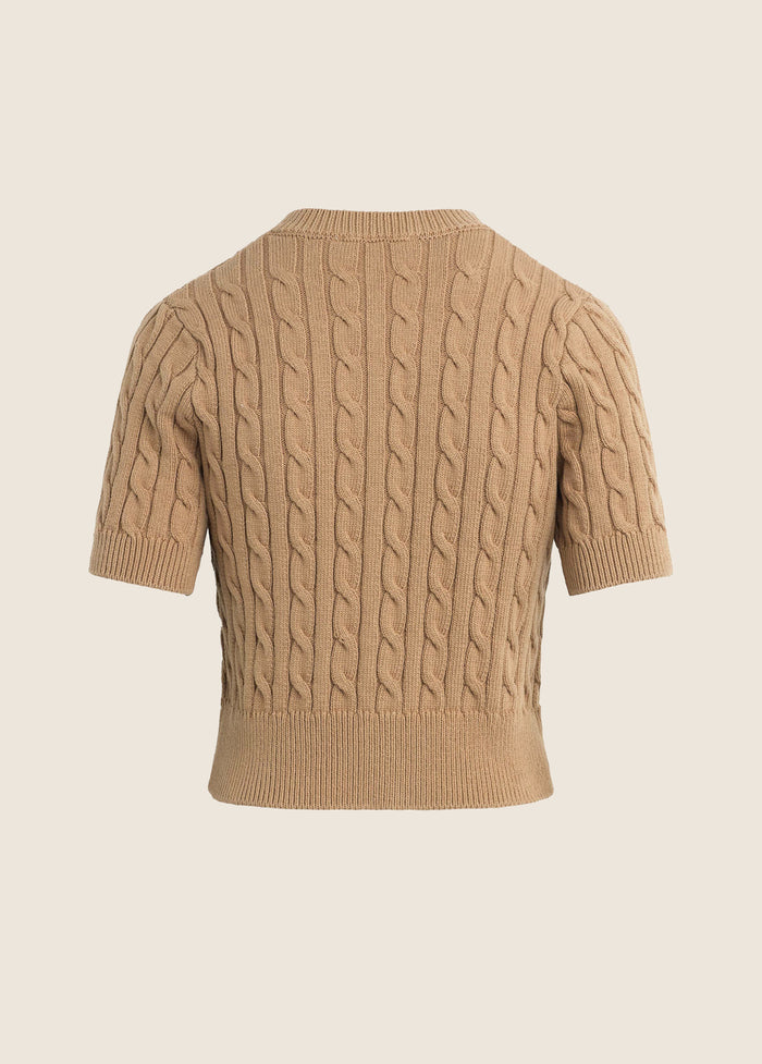THE CAFE CABLE CARDIGAN
