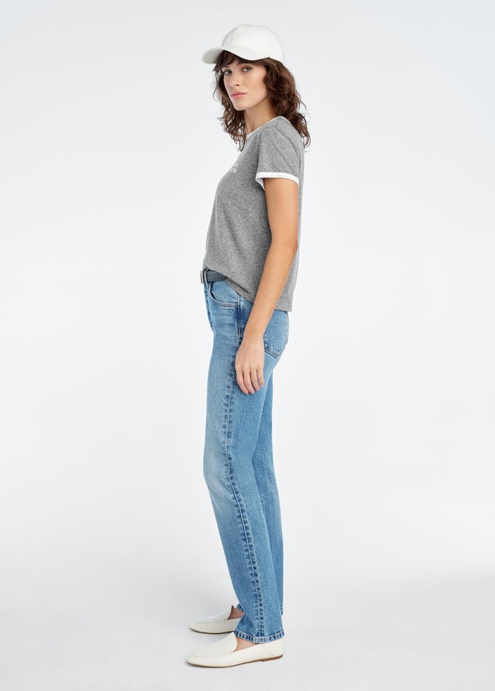 heather grey white