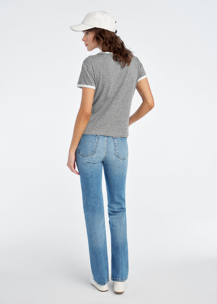 heather grey white
