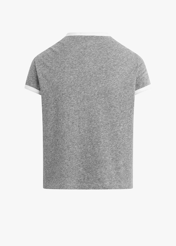 heather grey white