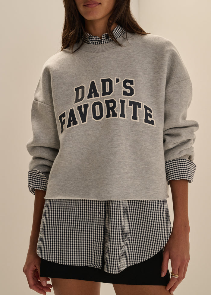 THE CROPPED DAD'S FAVORITE SWEATSHIRT
