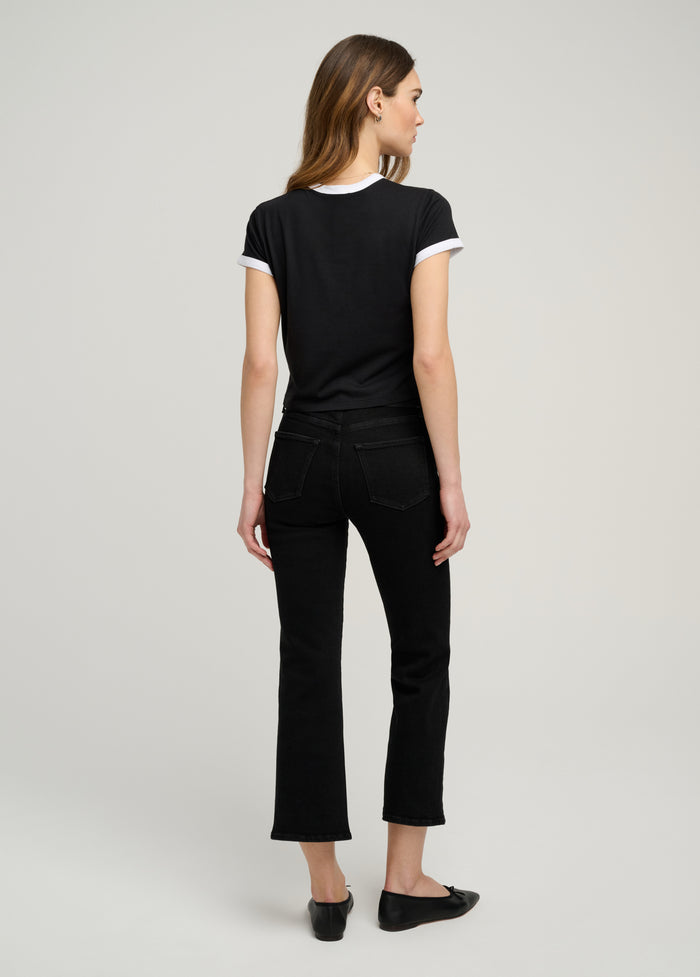 THE CROPPED FAVORITE DAUGHTER RINGER TEE