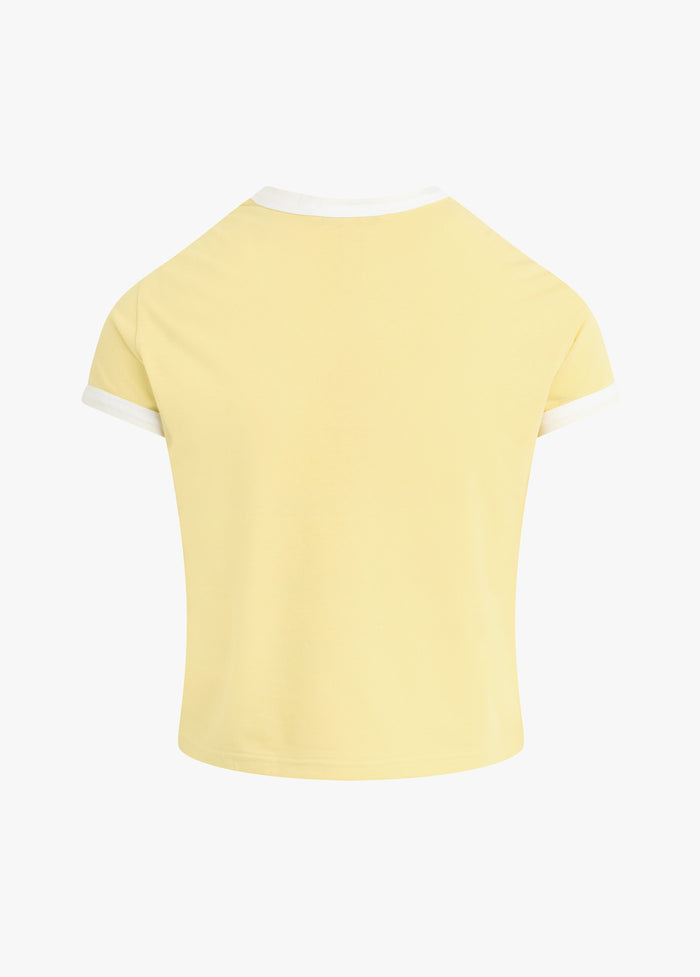 THE CROPPED FAVORITE DAUGHTER RINGER TEE