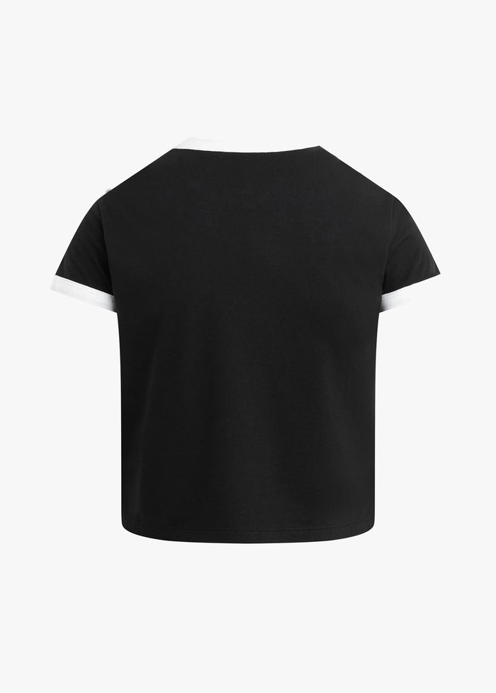 THE CROPPED FAVORITE DAUGHTER RINGER TEE