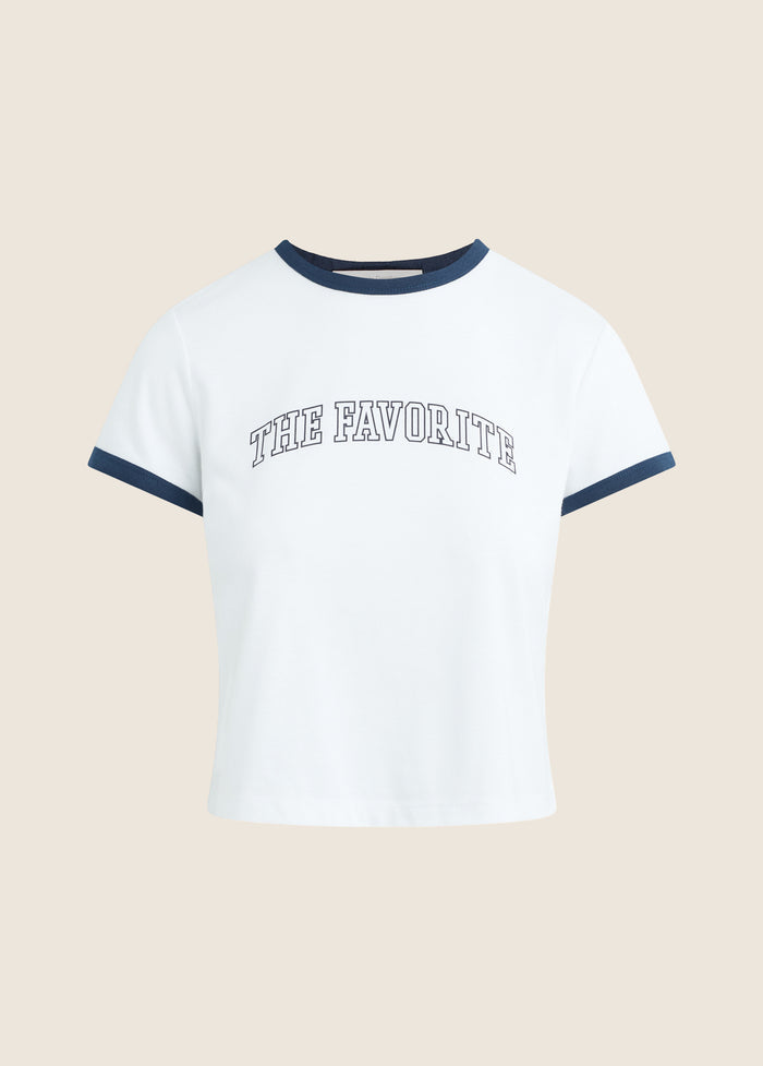 THE CROPPED FAVORITE RINGER TEE