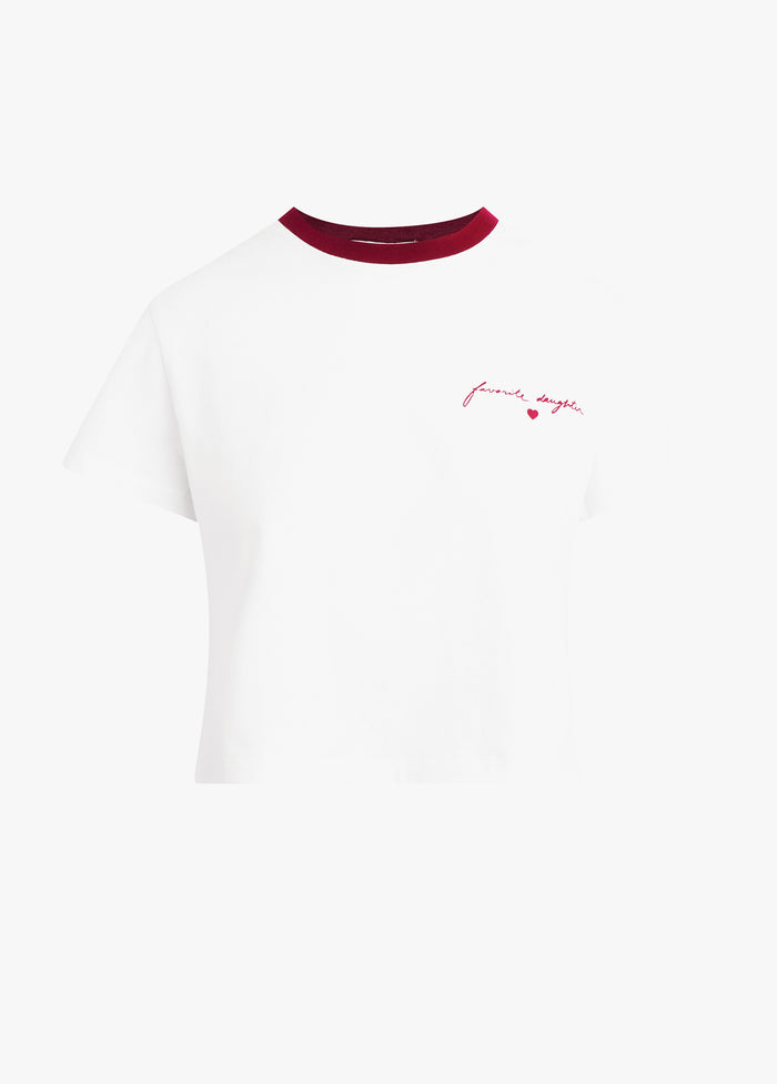 THE CROPPED SIGNATURE CHEST LOGO TEE