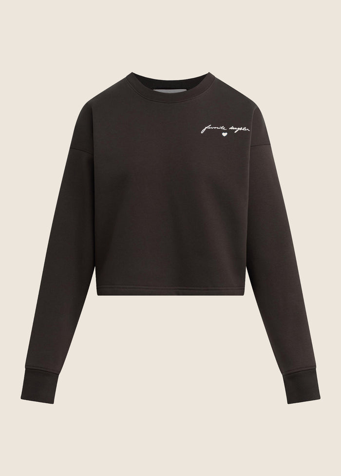THE CROPPED SIGNATURE SWEATSHIRT