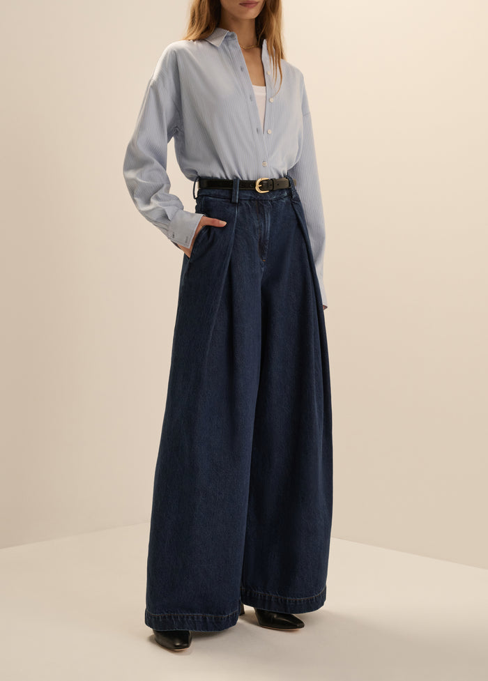 THE DENIM PLEATS FOR DAYS PANT