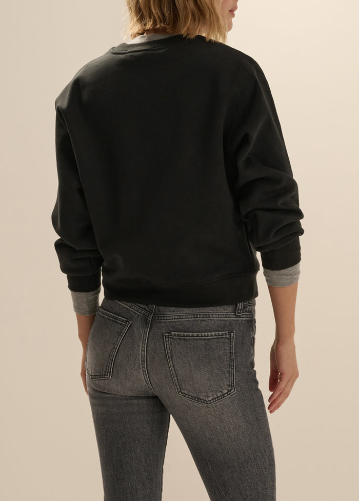 THE EMBROIDERED FAVORITE DAUGHTER HEART SWEATSHIRT