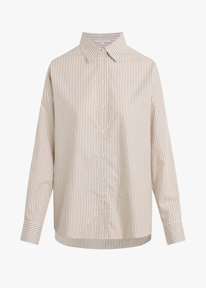 soft taupe stripe