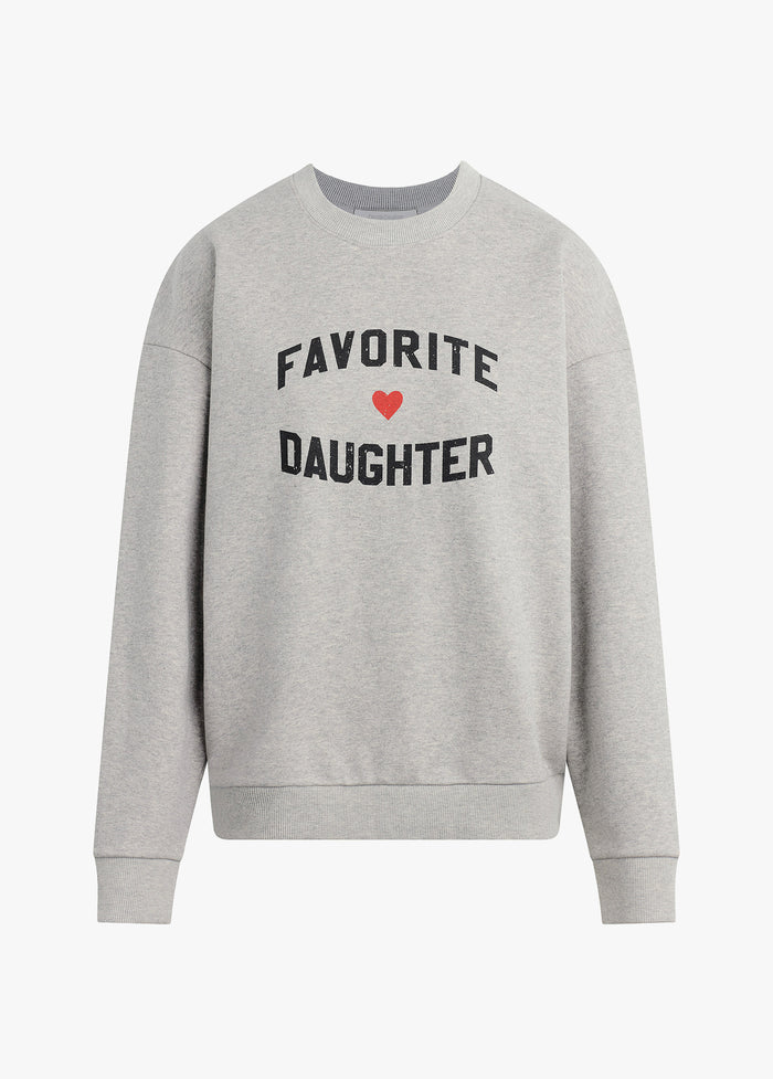 THE FAVORITE DAUGHTER HEART LOGO SWEATSHIRT