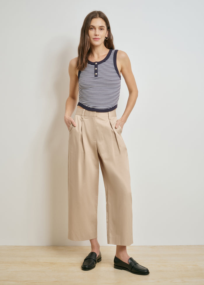 navy white stripe