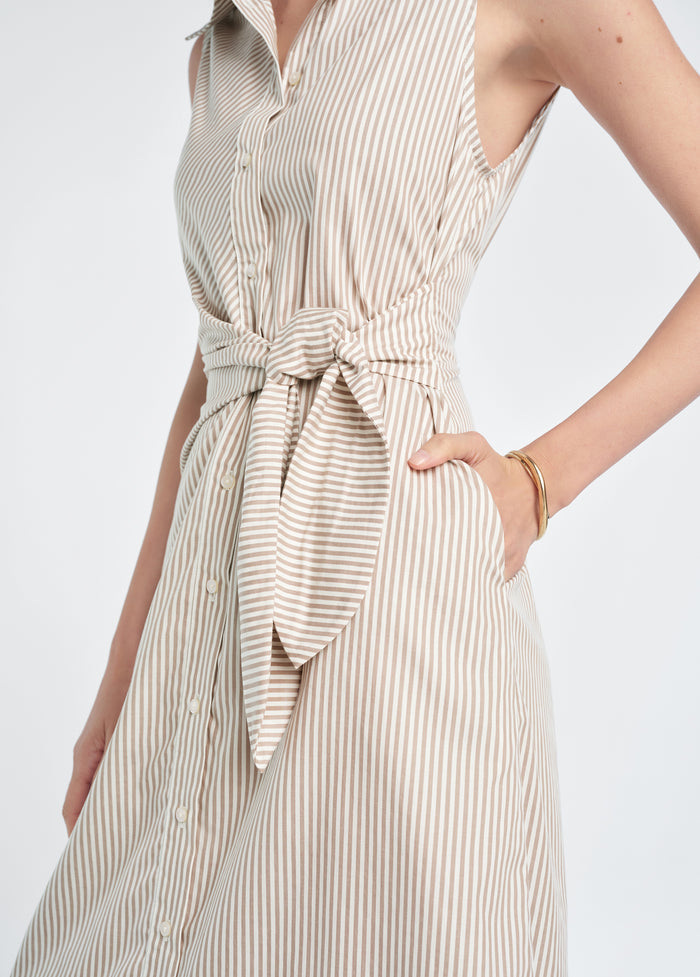 soft taupe stripe