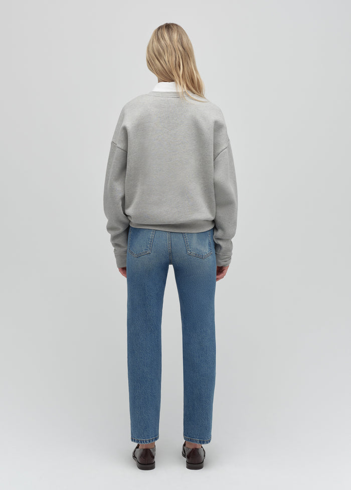 heather grey red blue