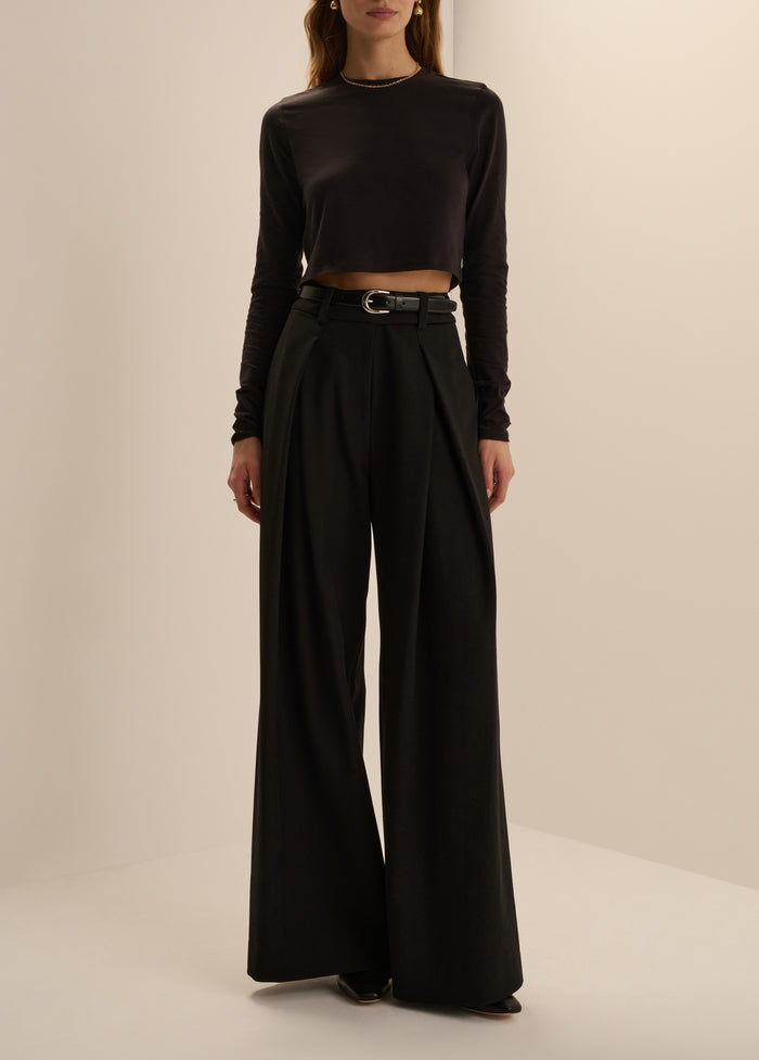 THE LONG SLEEVE LAURA CROP TOP