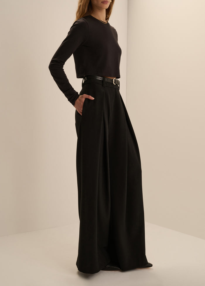THE LONG SLEEVE LAURA CROP TOP
