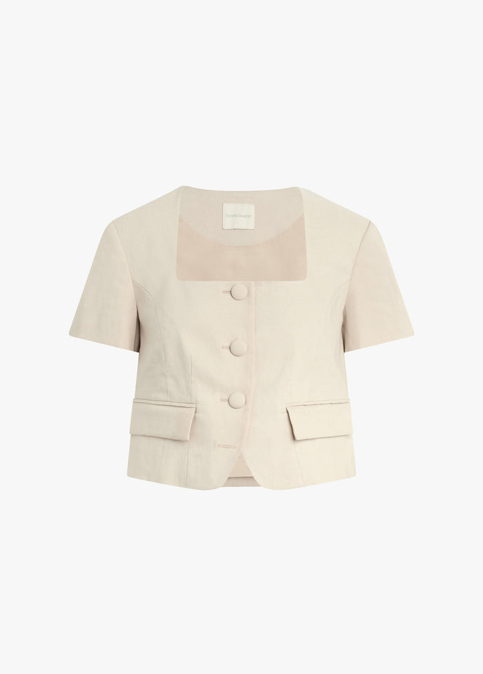 THE MAYFAIR LINEN TOP