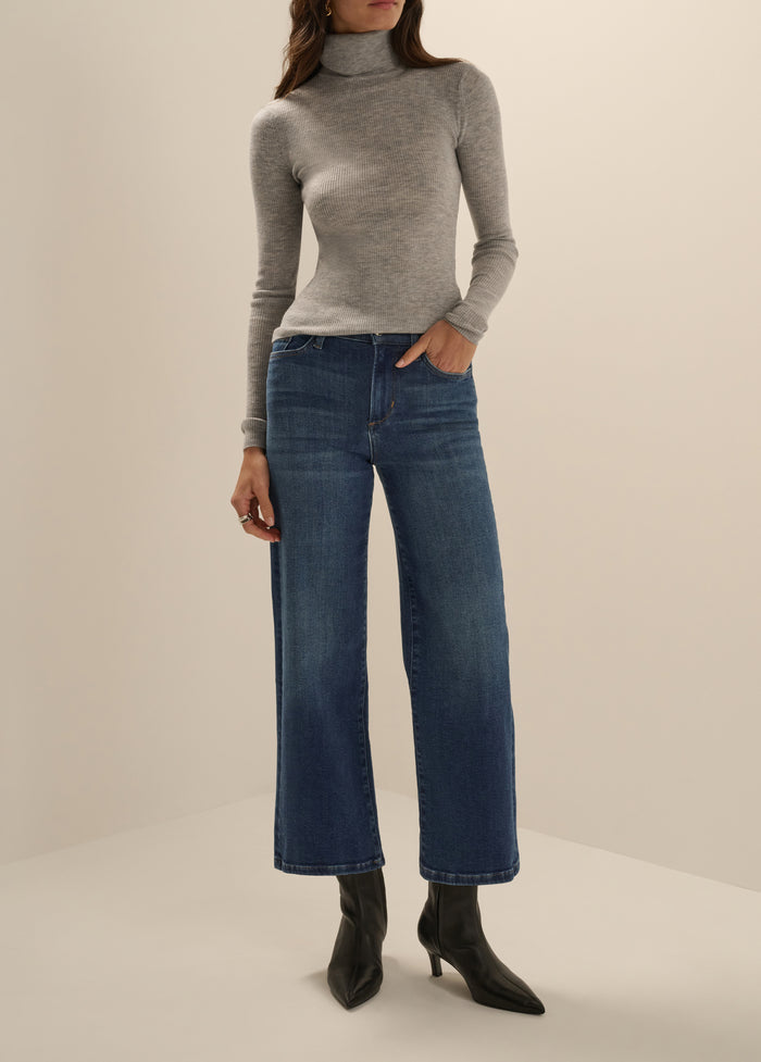 THE RUBY MID RISE WIDE LEG STRAIGHT