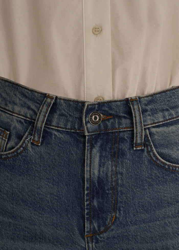 THE RUBY MID RISE WIDE LEG STRAIGHT