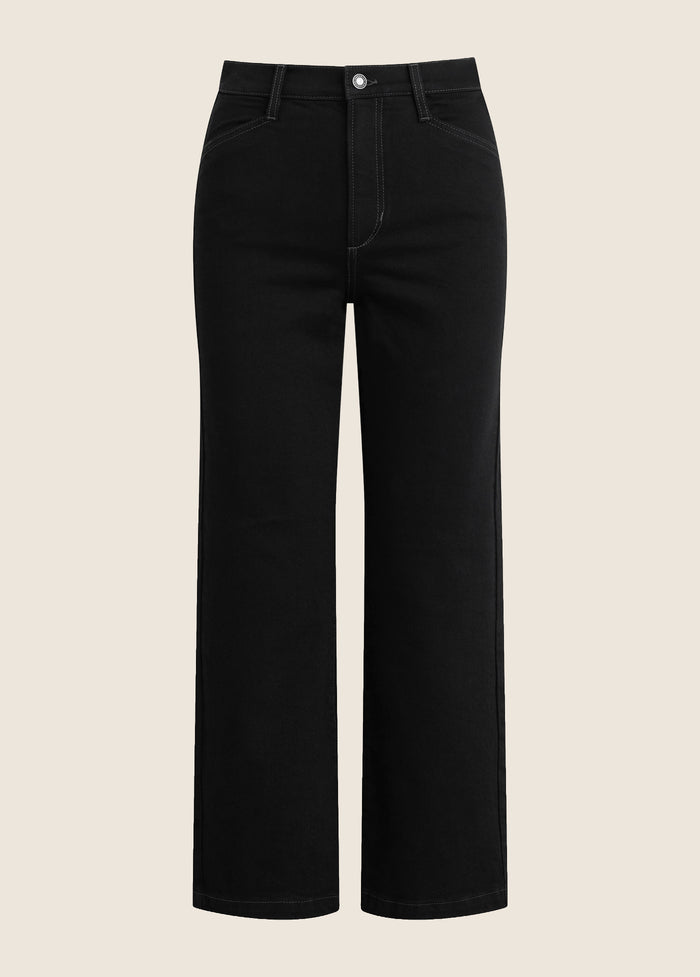 THE RUBY MID RISE WIDE LEG STRAIGHT