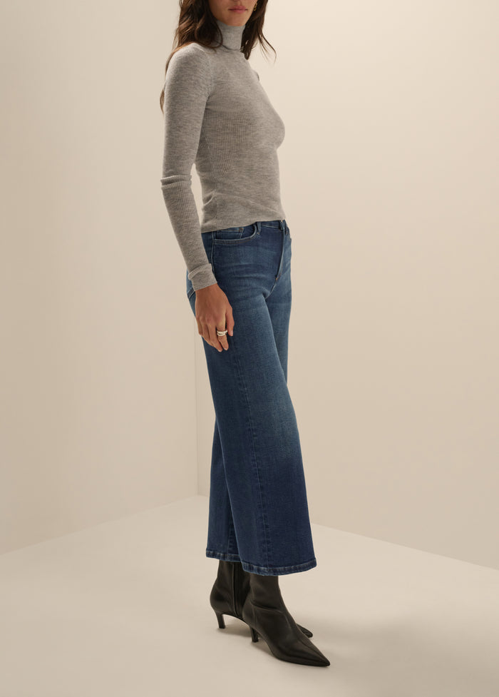 THE RUBY MID RISE WIDE LEG STRAIGHT
