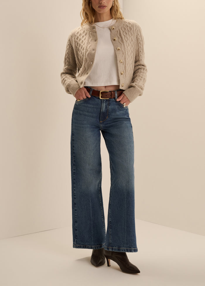THE SHORTIE MISCHA SUPER HIGH RISE WIDE LEG
