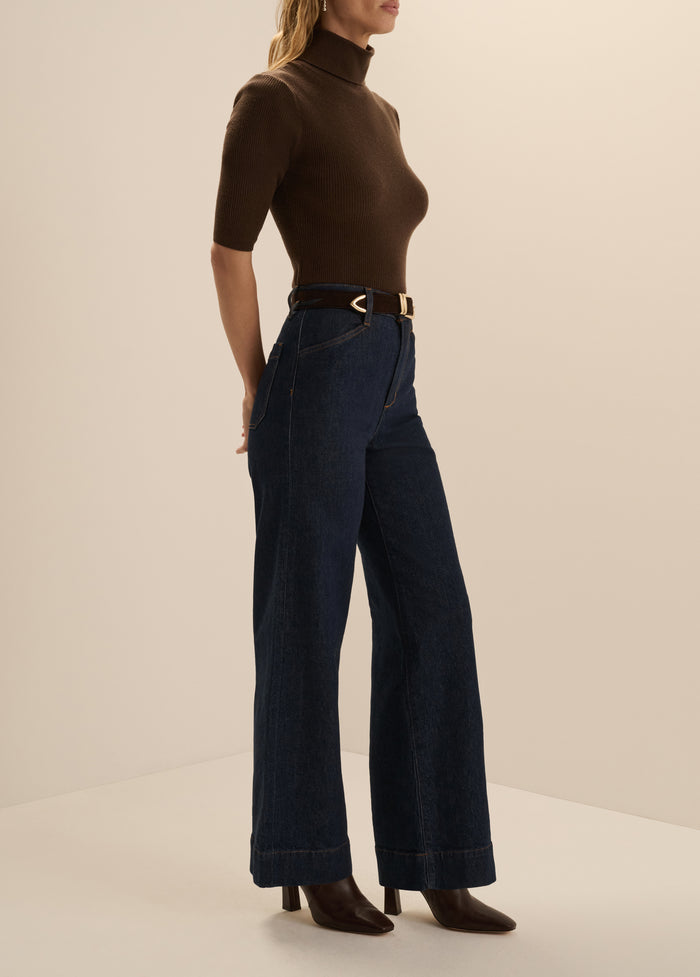 THE SHORTIE MISCHA SUPER HIGH RISE WIDE LEG