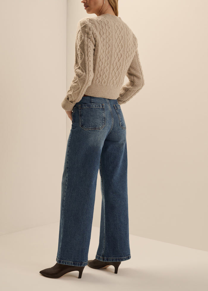THE SHORTIE MISCHA SUPER HIGH RISE WIDE LEG