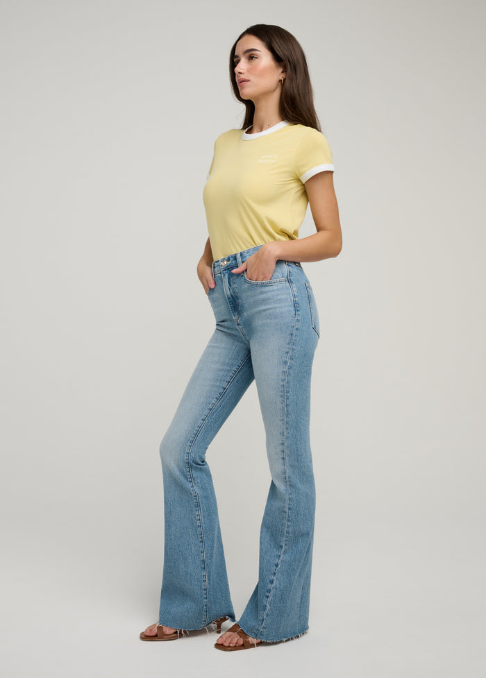 THE SHORTIE VALENTINA HIGH RISE FLARE
