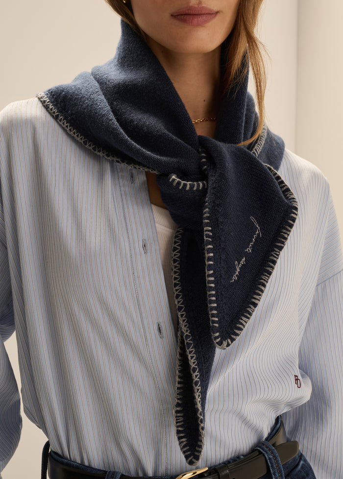 THE STITCHED TRIANGLE SCARF