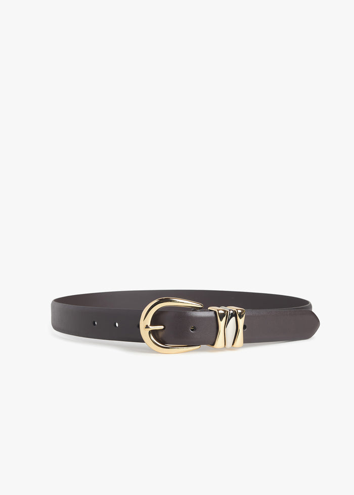 dark brown polished gold