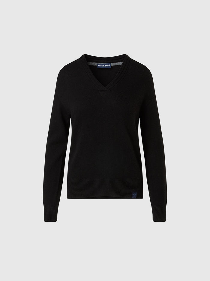 hover | Black | v-neck-12gg-knitwear-095546
