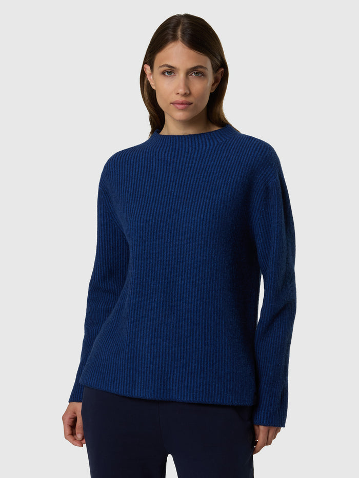 1 | Baritone blue | mockneck--5gg-knitwear-095567