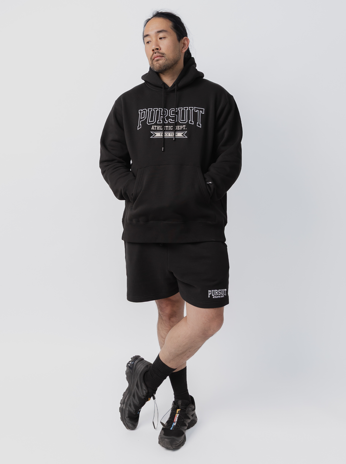 Varsity Heavyweight Pullover in Court Black